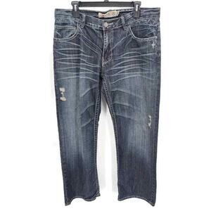 Manchester Men's dark wash straight leg jeans in size 36R